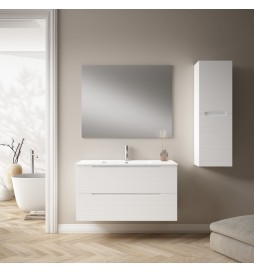 Mueble Monaco White 2 Dos Cajones Suspendidos