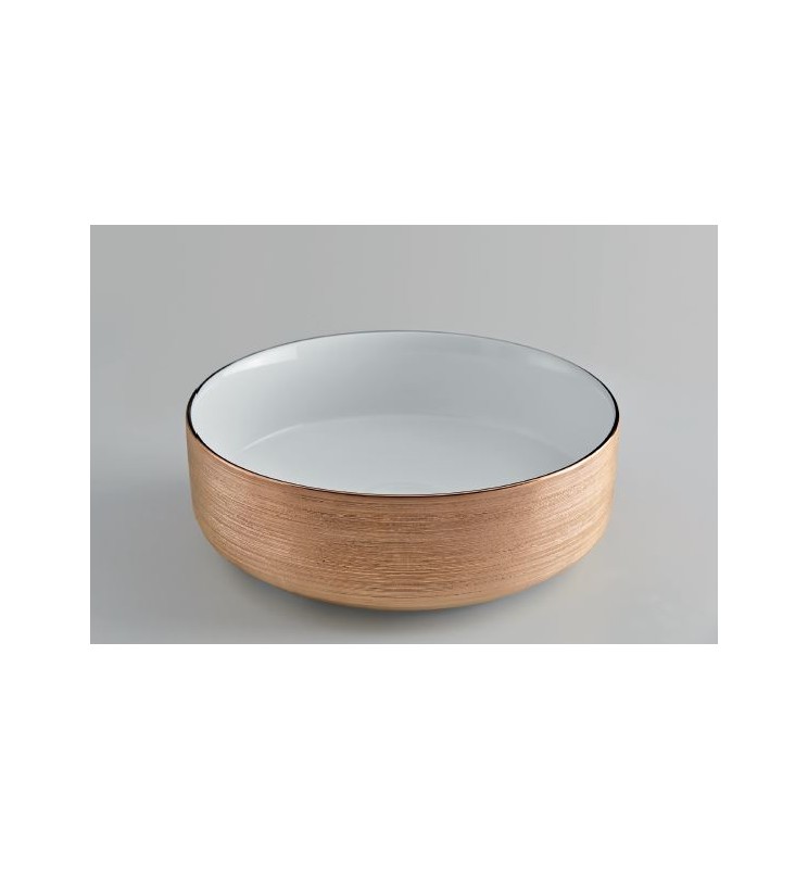 Lavabo Circle Oro Rosado Rayado Circular Circulo