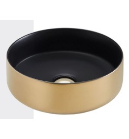 Lavabo Circle Oro Exterior Negro Interior Circular Circulo