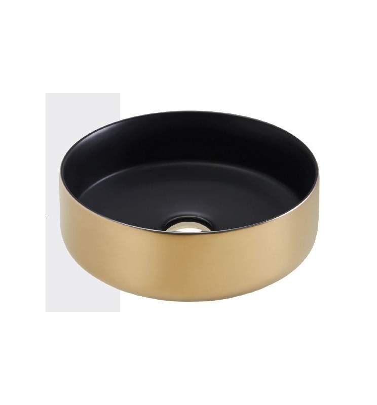 Lavabo Circle Oro Exterior Negro Interior Circular Circulo