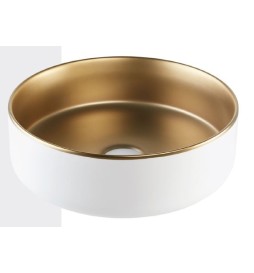 Lavabo Circle Blanco Exterior Oro Interior Circular Circulo