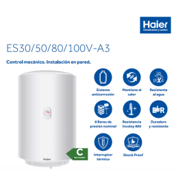 Termo Eléctrico Haier Gama A3 30 Litros Mejoras Ventajas